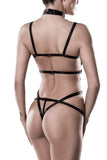 Grey Velvet 2-piece Harness Set (XS/S) | Angel Clothing