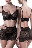 Grey Velvet Lace Set | Angel Clothing