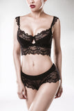 Grey Velvet Lingerie Set | Angel Clothing