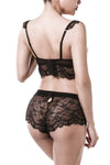 Grey Velvet Lingerie Set | Angel Clothing