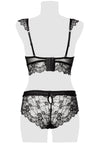 Grey Velvet Lingerie Set | Angel Clothing