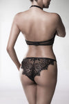 Grey Velvet Lingerie Set | Angel Clothing