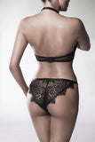 Grey Velvet Lingerie Set | Angel Clothing