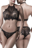 Grey Velvet Lingerie Set