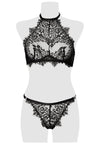 Grey Velvet Lingerie Set | Angel Clothing