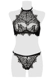Grey Velvet Lingerie Set | Angel Clothing