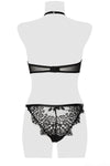 Grey Velvet Lingerie Set | Angel Clothing