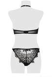 Grey Velvet Lingerie Set | Angel Clothing