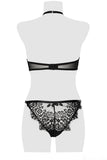 Grey Velvet Lingerie Set | Angel Clothing