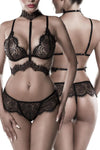 Grey Velvet Lingerie Set 2