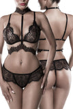 Grey Velvet Lingerie Set 2
