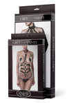 Grey Velvet Erotic Chain Set | Angel Clothing