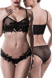 Grey Velvet Erotic Lingerie Set | Angel Clothing