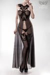 Grey Velvet Erotic Set | Angel Clothing