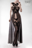 Grey Velvet Erotic Set | Angel Clothing