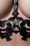 Grey Velvet Harness Erotic Set | Angel Clothing