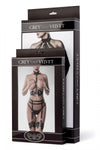 Grey Velvet Harness Erotic Set | Angel Clothing
