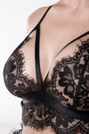 Grey Velvet Sexy Lingerie Set | Angel Clothing