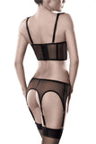 Grey Velvet Lingerie Set | Angel Clothing