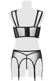 Grey Velvet Lingerie Set | Angel Clothing