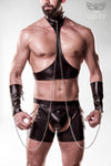 Grey Velvet Mens Erotic Set 8 | Angel Clothing