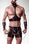 Grey Velvet Mens Erotic Set 8 | Angel Clothing