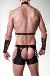 Grey Velvet Mens Erotic Set 8 | Angel Clothing