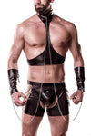 Grey Velvet Mens Erotic Set 8 | Angel Clothing