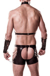 Grey Velvet Mens Erotic Set 8 | Angel Clothing