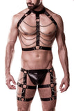 Grey Velvet Mens Erotic Set (2XL/3XL) | Angel Clothing