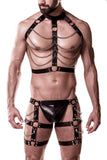 Grey Velvet Mens Erotic Set (2XL/3XL) | Angel Clothing