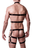 Grey Velvet Mens Erotic Set (2XL/3XL) | Angel Clothing