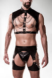 Grey Velvet Mens Erotic Set | Angel Clothing