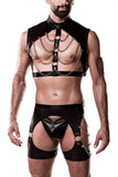 Grey Velvet Mens Erotic Set | Angel Clothing