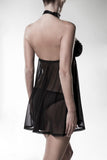 Grey Velvet Negligee (S/M, L/XL) | Angel Clothing