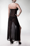 Grey Velvet Negligee (L/XL, 2XL/3XL) | Angel Clothing