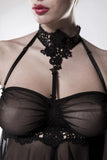 Grey Velvet Negligee (S/M, L/XL) | Angel Clothing