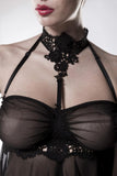 Grey Velvet Negligee | Angel Clothing