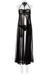 Grey Velvet Negligee | Angel Clothing