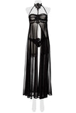 Grey Velvet Negligee (L/XL, 2XL/3XL) | Angel Clothing