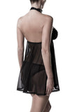 Grey Velvet Negligee (S/M, L/XL) | Angel Clothing
