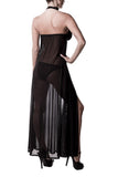 Grey Velvet Negligee (L/XL, 2XL/3XL) | Angel Clothing