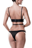 Grey Velvet Erotic Lingerie Set | Angel Clothing