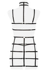 Grey Velvet 2-piece Harness Set (XS/S) | Angel Clothing