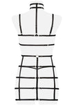 Grey Velvet 2-piece Harness Set (XS/S) | Angel Clothing