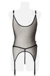 Grey Velvet 2-Piece Negligè Set | Angel Clothing