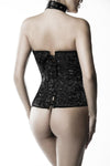 Grey Velvet Corsage with Brief | Angel Clothing