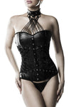 Grey Velvet Corsage with Brief | Angel Clothing