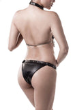 Grey Velvet Three-Part Erotic Set (XL/3XL) | Angel Clothing