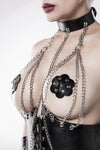 Grey Velvet Four-Part Corsage Set | Angel Clothing